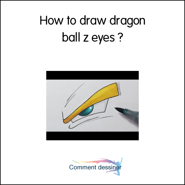 How to draw dragon ball z eyes